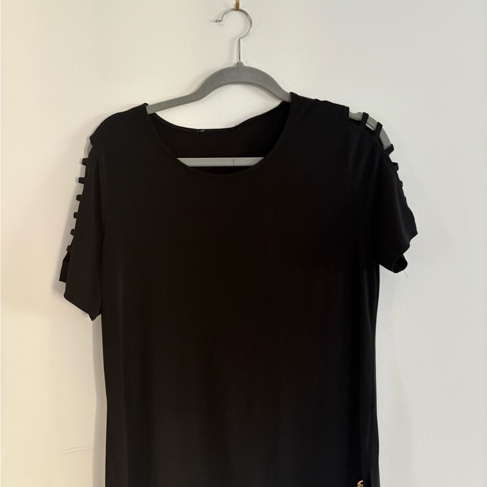 Michael Kors Black Short Sleeve Top